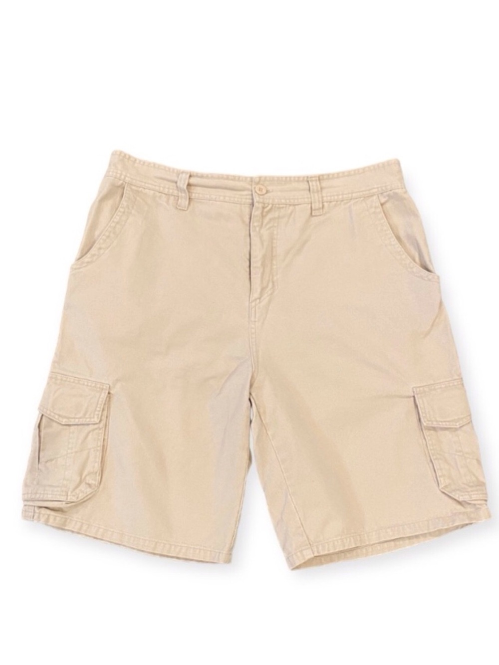 Hurley 36 Cargo Shorts, Men’s Tan, Twill, Walking, Outdoors, Logo, Hiking